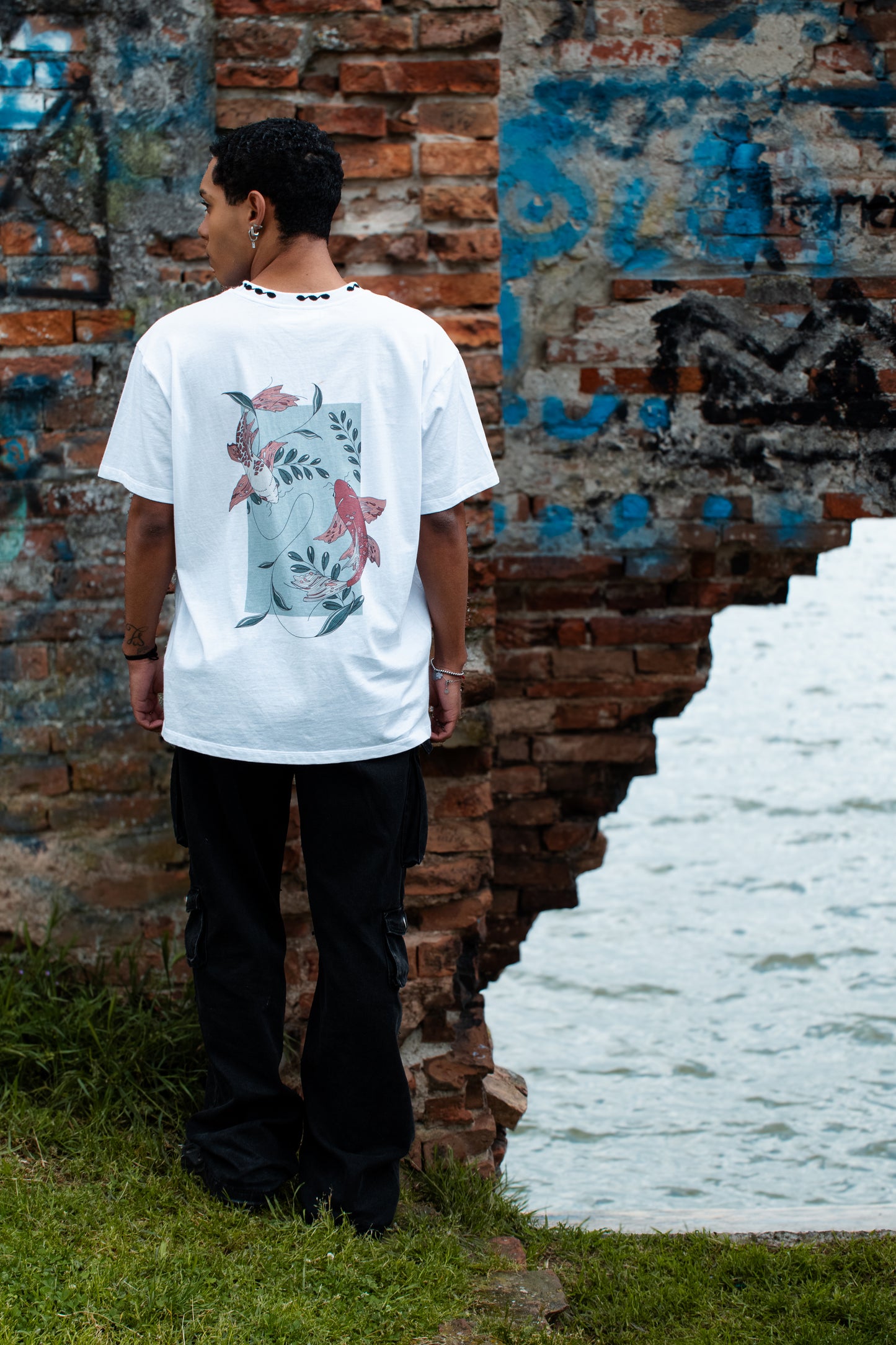 Oversize Jersey T-shirt - Koi